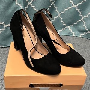 Black Ankle Strap Heels